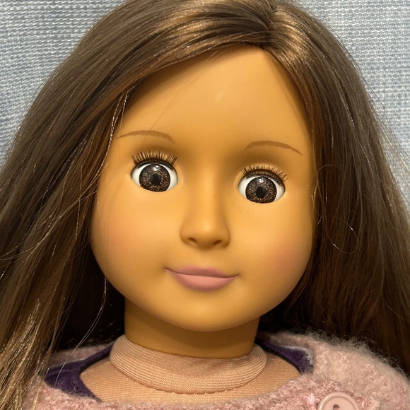 OUR GENERATION MARIE DOLL 18" Inch Brown Hair Brown Eyes - Picture 2 of 12